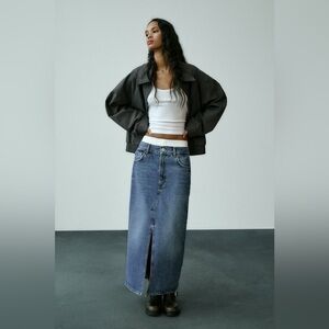 ❤️Zara Denim Midi Skirt
